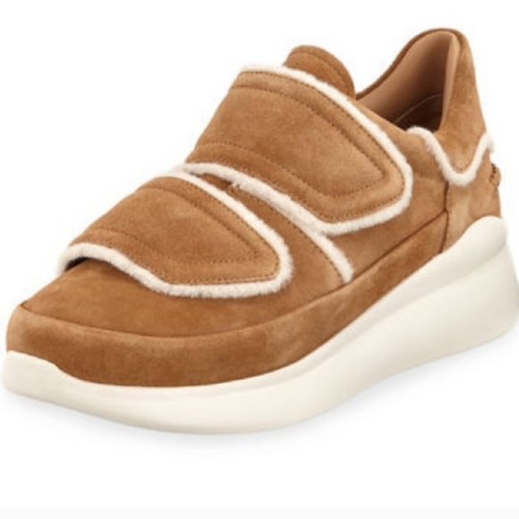 Ugg Ashby Spill Seam Sneaker Chestnut Chunky Size 9 - Picture 1 of 16
